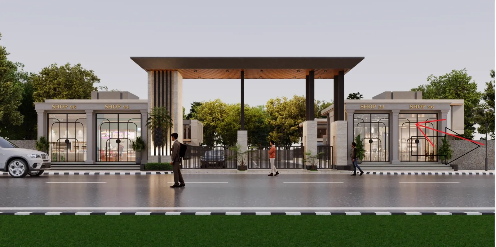 Rosium Township — Entrance Gate